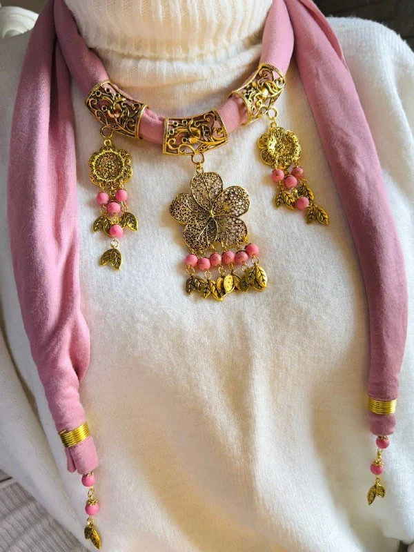 Layan Necklace Scarf - Cotton - Image 3