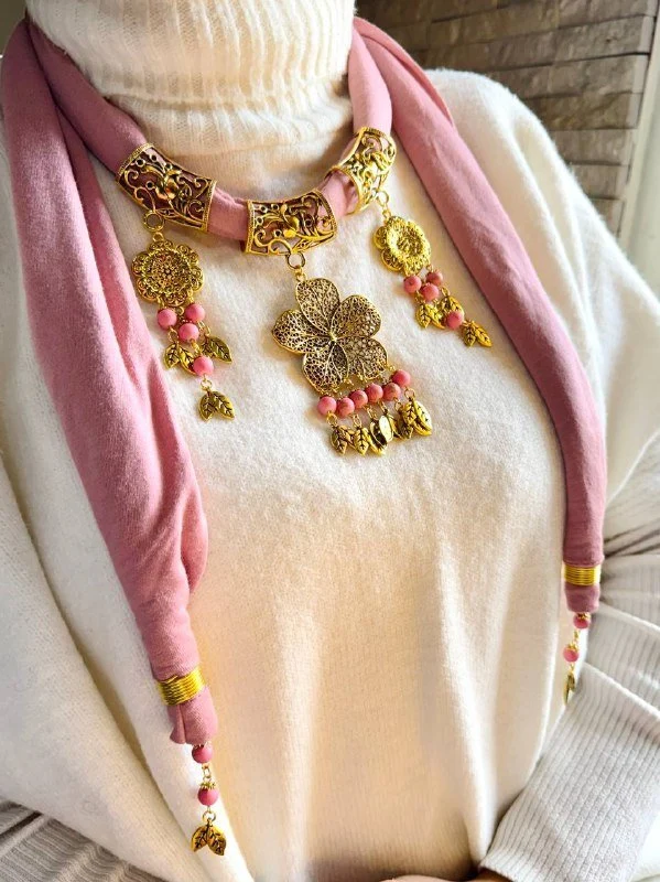 Layan Necklace Scarf - Cotton - Image 4