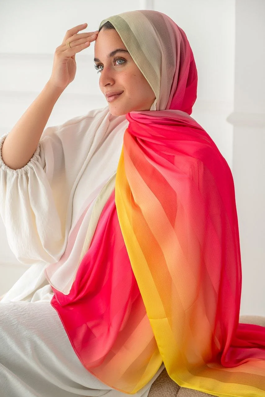 Layan Scarf - Degrade Dubita * Satin - Image 2