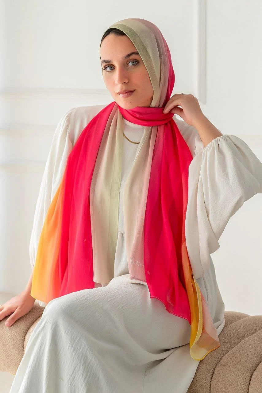 Layan Scarf - Degrade Dubita * Satin - Image 3