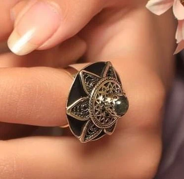 Lily Flower Ring - Pure Copper - Image 3