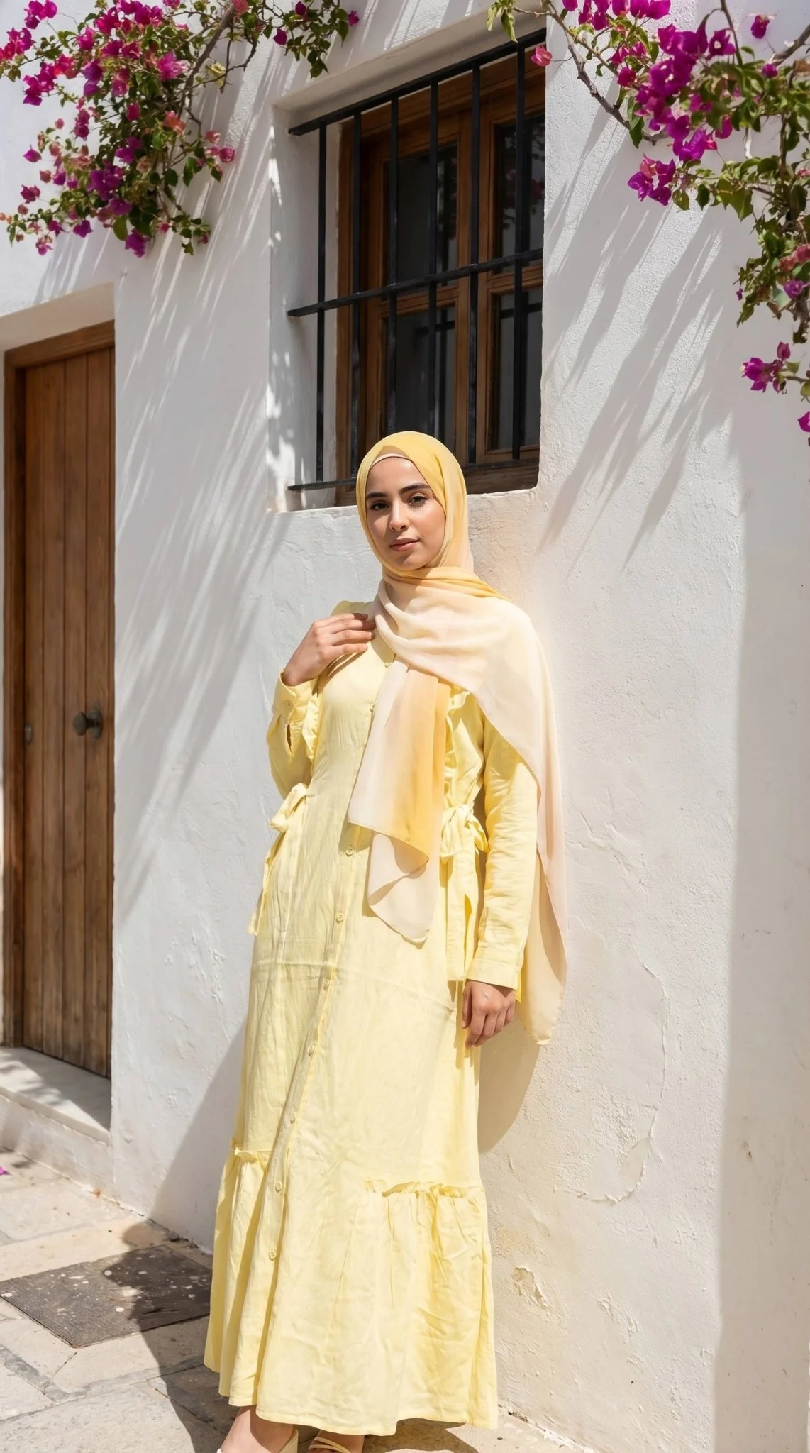Luxe Flow Linen Dress - Image 3