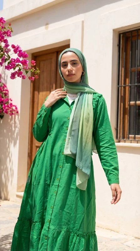 Luxe Flow Linen Dress - Image 5
