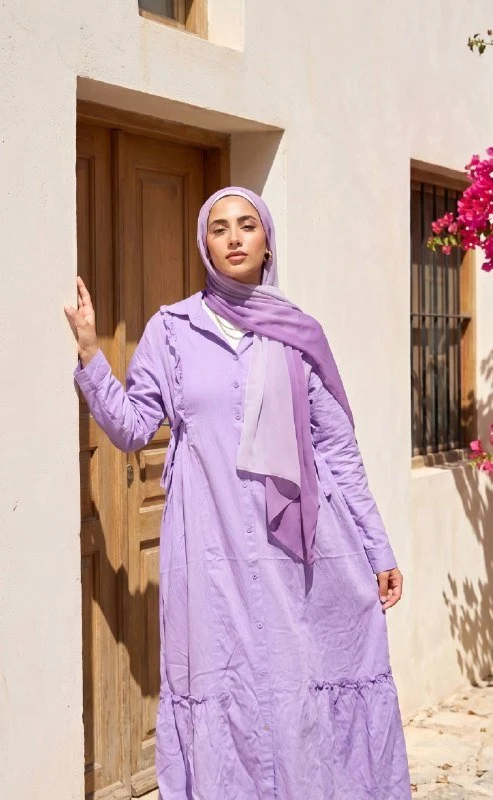 Luxe Flow Linen Dress - Image 6