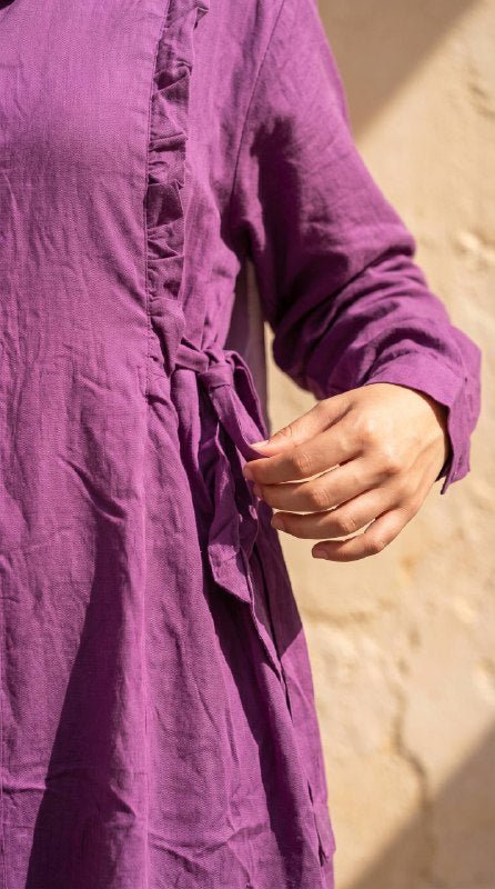 Luxe Flow Linen Dress - Image 7