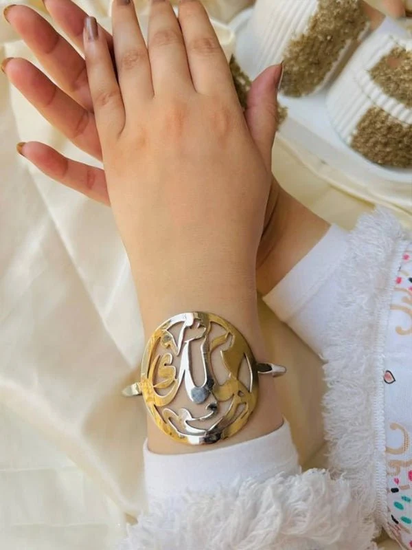 "Malak" Customized Bracelet - Silver Plated - Image 2