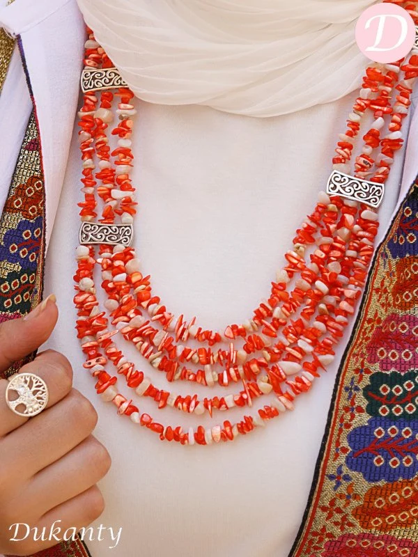 Marwa Necklace - Orange Agate - Image 2