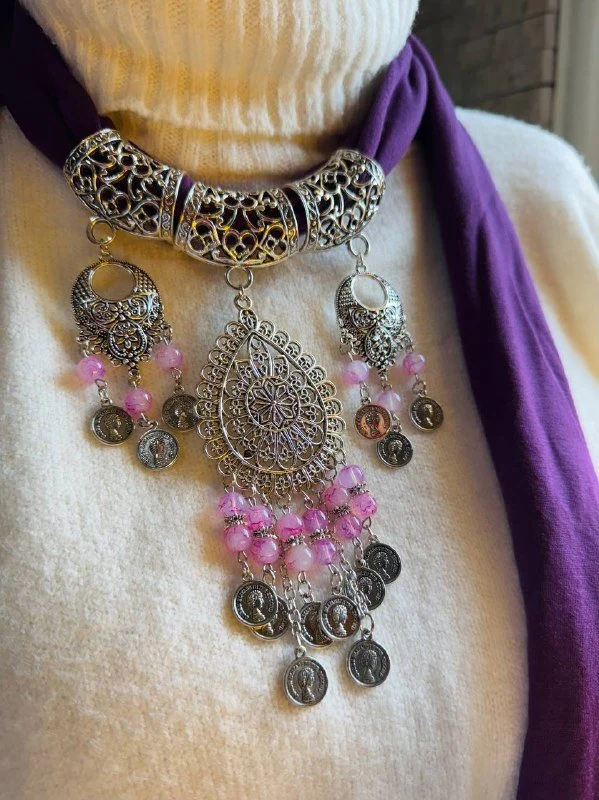 Maya Necklace Scarf - Cotton - Image 2