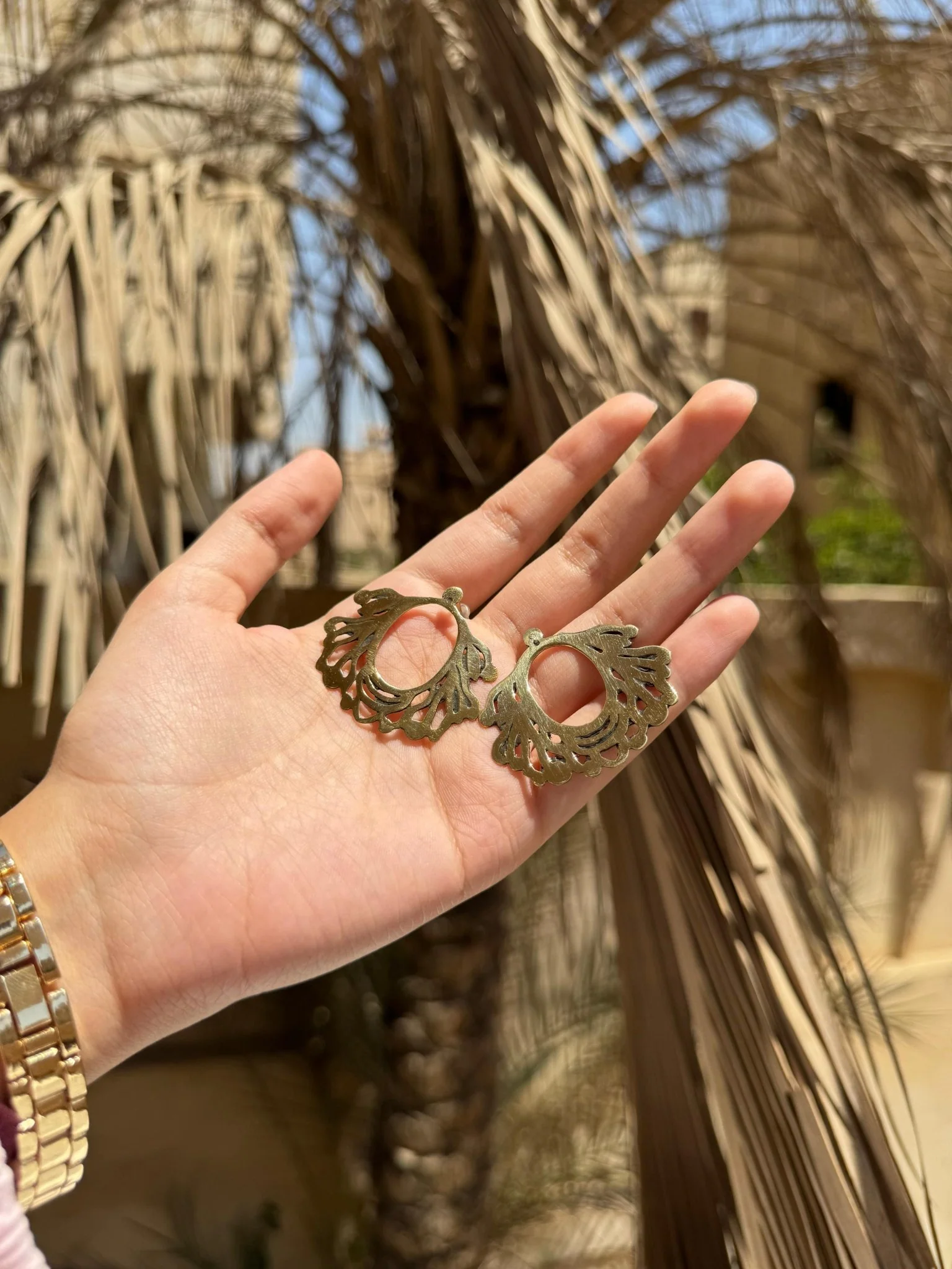 Maysoon Earings - Copper
