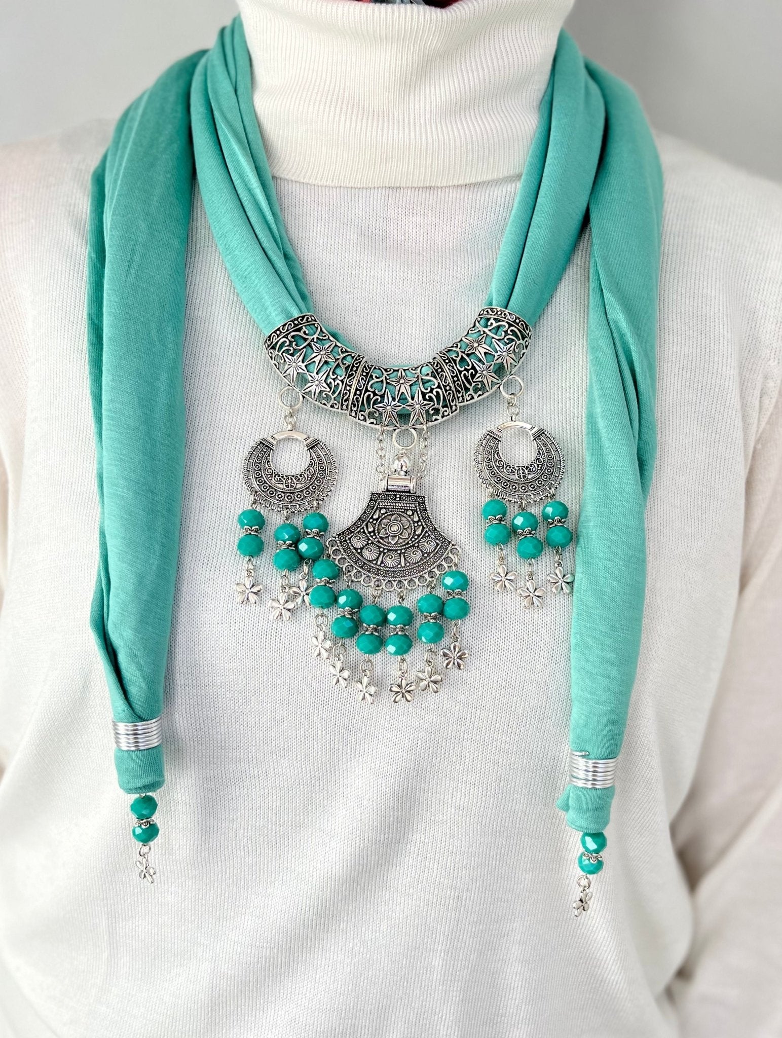Milda Necklace Scarf - Cotton