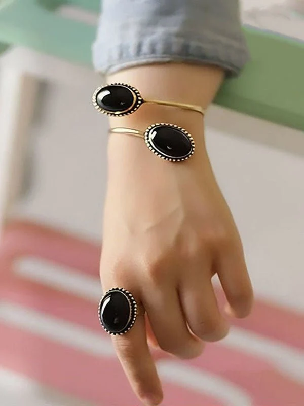 Moly Set - Pure Copper and Black Agate