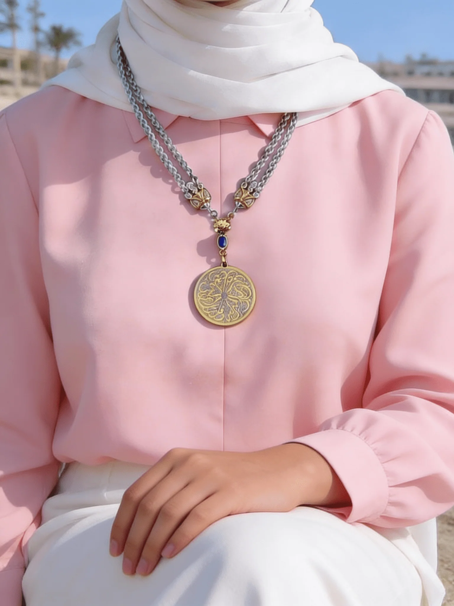 Nada Necklace - Gold & Silver Plated - Image 2