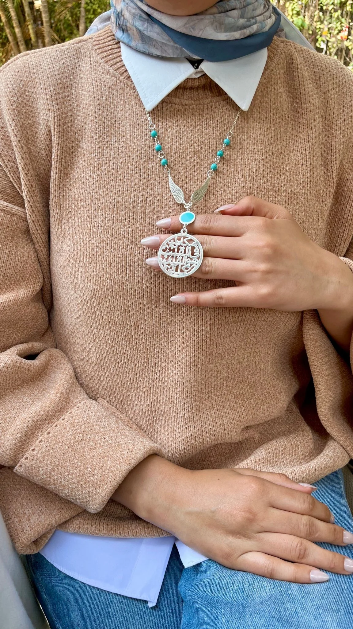 Najla Necklace - Silver Plated - Image 11