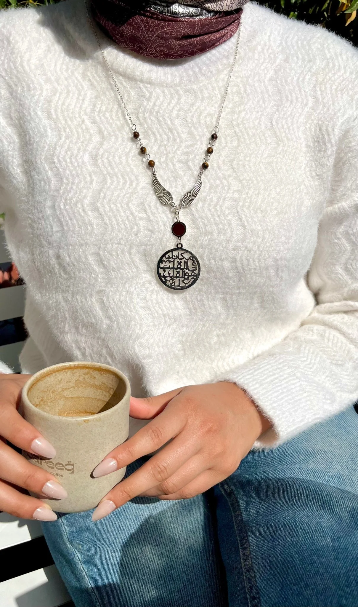 Najla Necklace - Silver Plated - Image 15