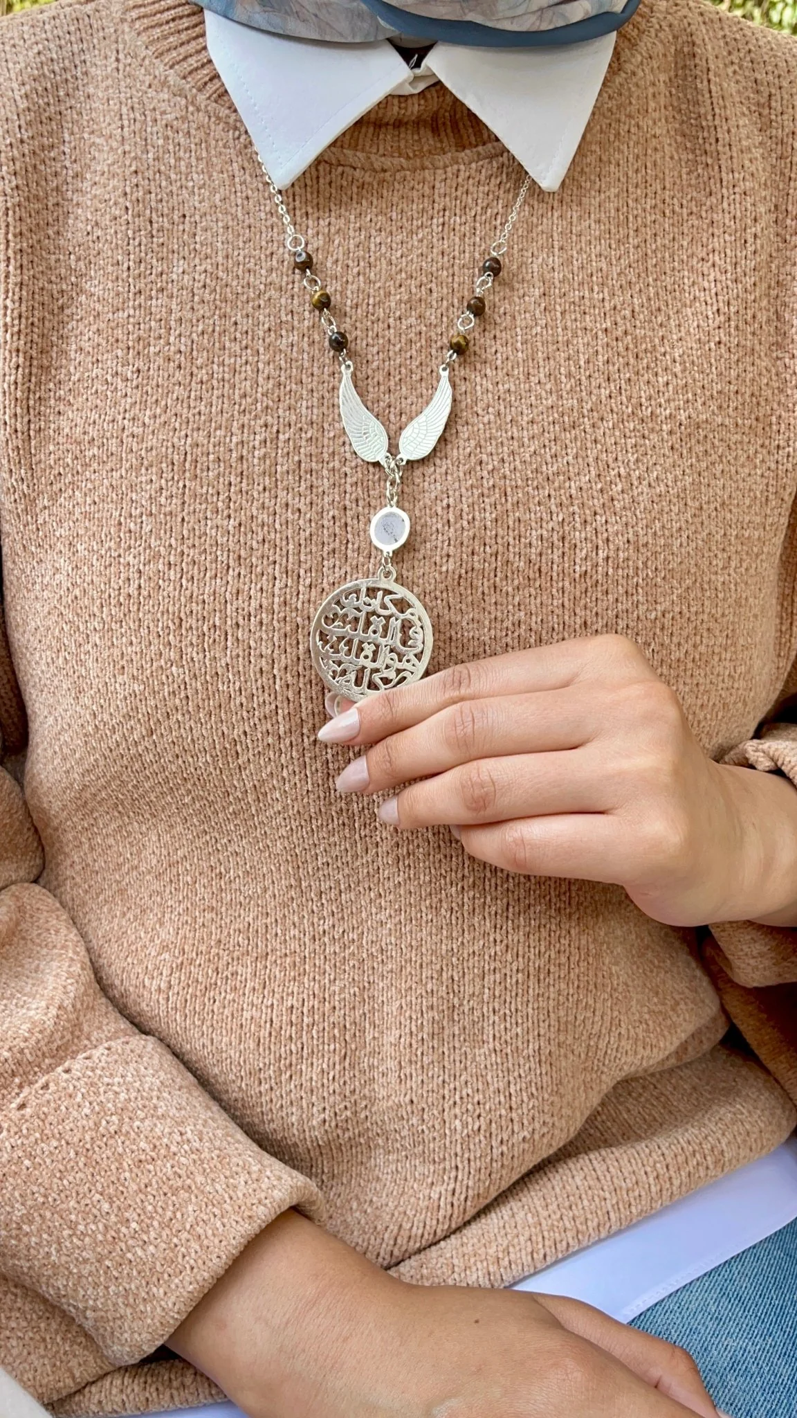 Najla Necklace - Silver Plated - Image 3