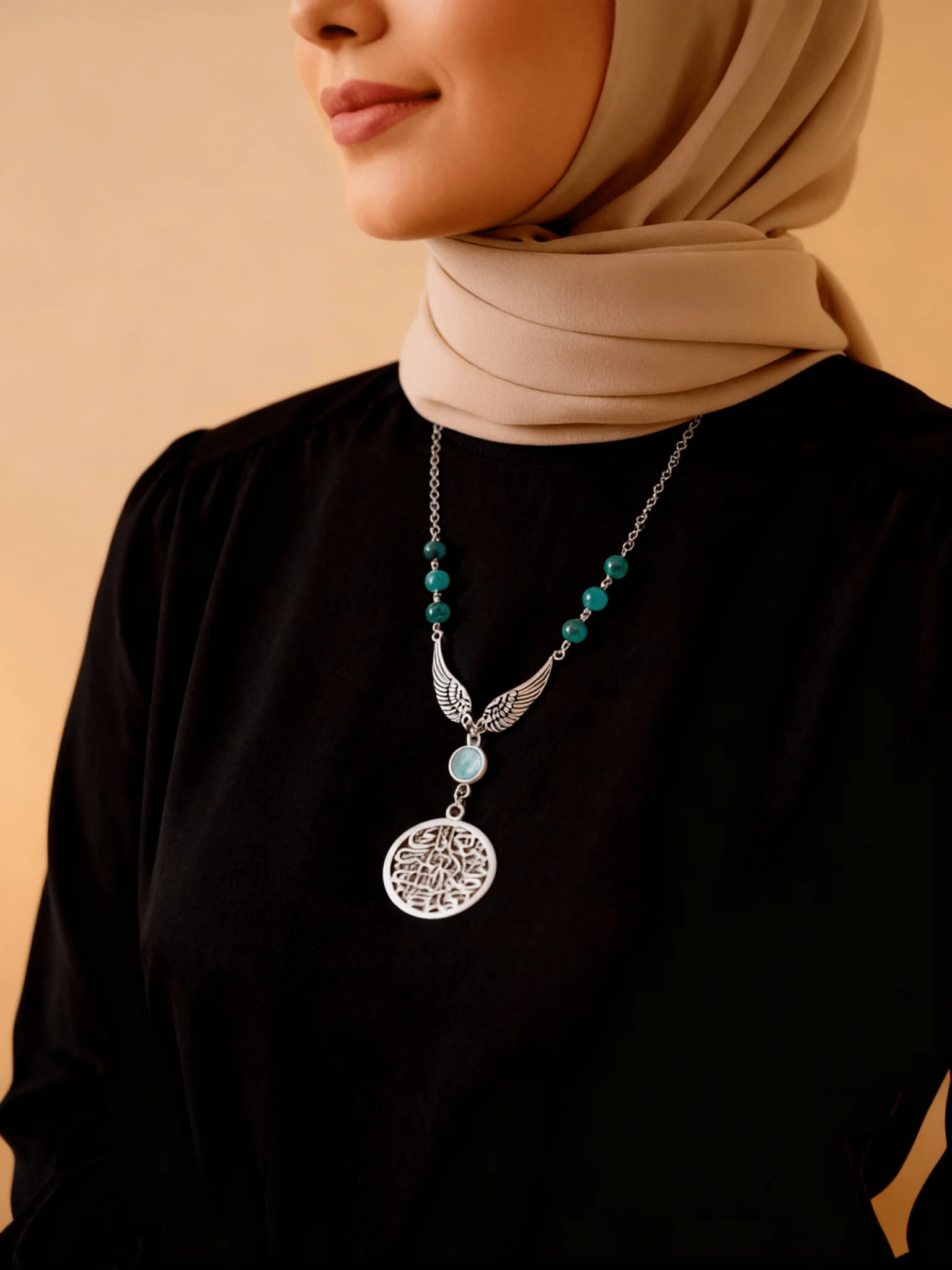 Najla Necklace - Silver Plated - Image 9