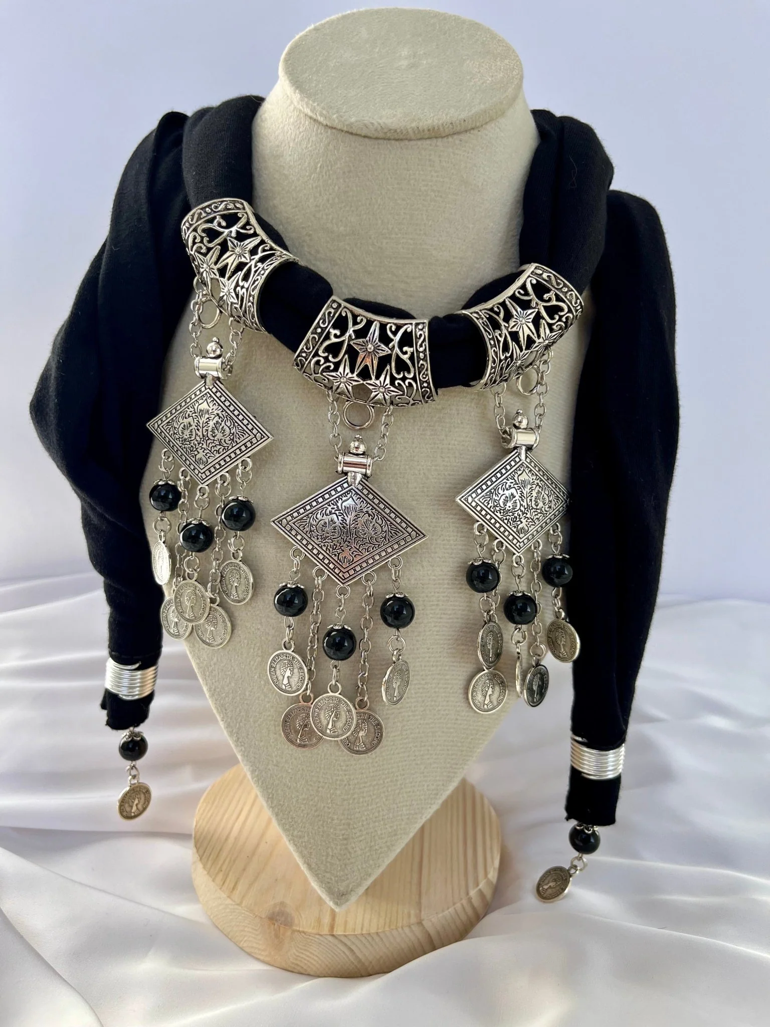 Neva Necklace Scarf - Cotton - Image 5