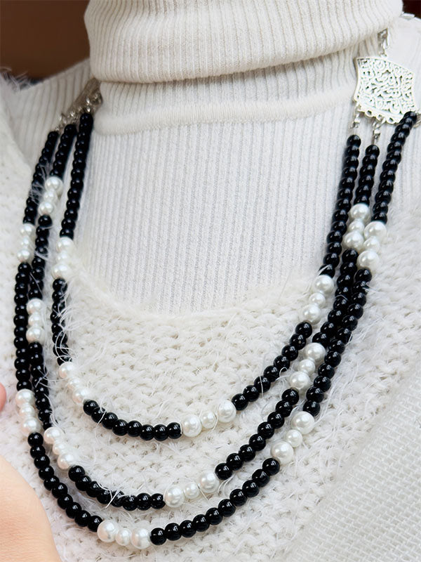 Night Magic Set - Black Onyx And Pearl Stones - Image 2