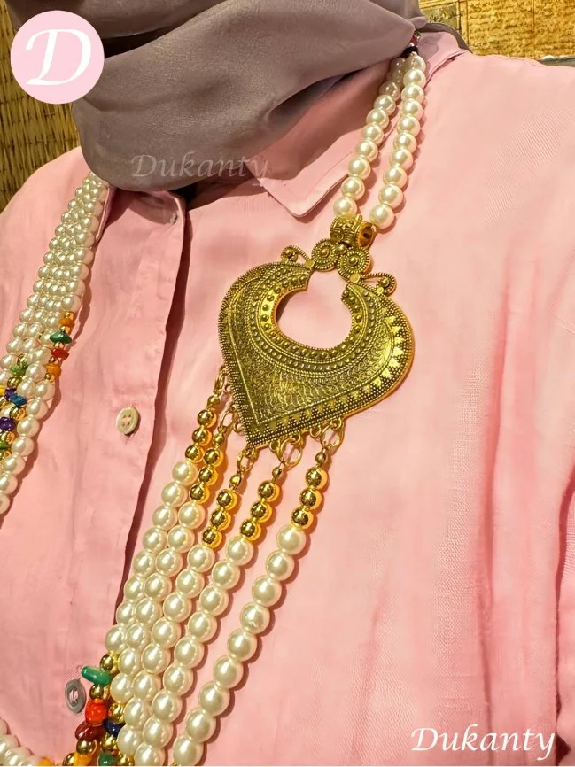 Noura Necklace - Pearl Stones - Image 8