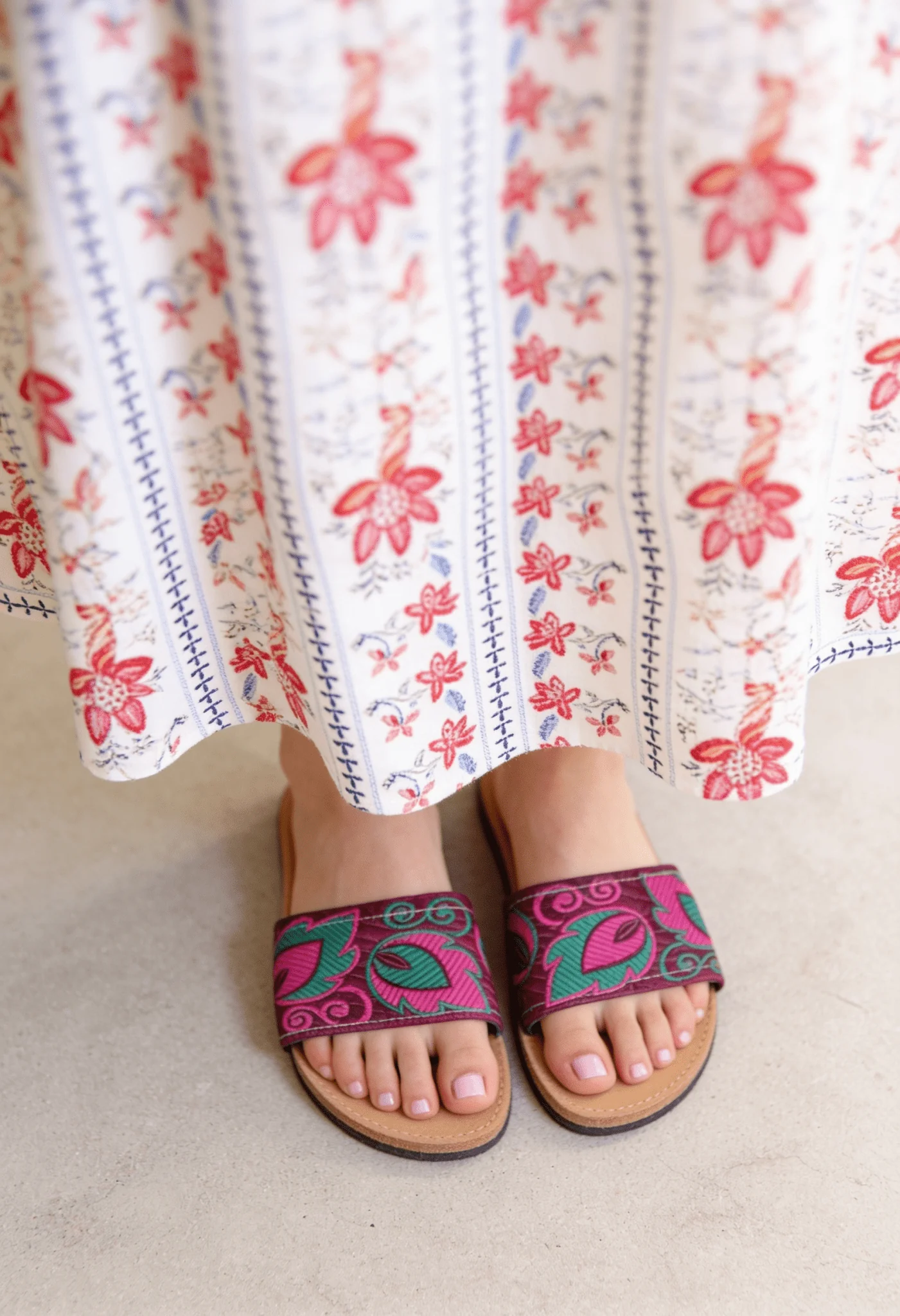 Nourhan Handmade Slippers - Leather