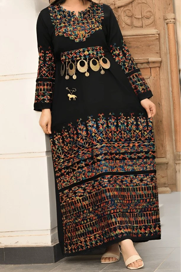 Palestine Abaya - Crepe - Image 2
