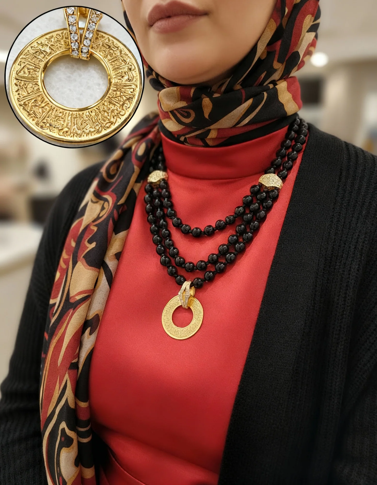 Black Agate Sara Necklace