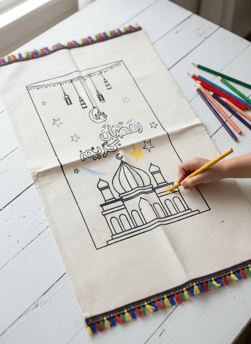 Coloring Prayer Mat for Kids