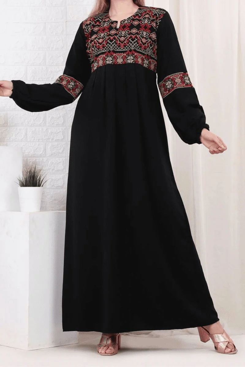 Qamar Abaya - Crepe - Image 3