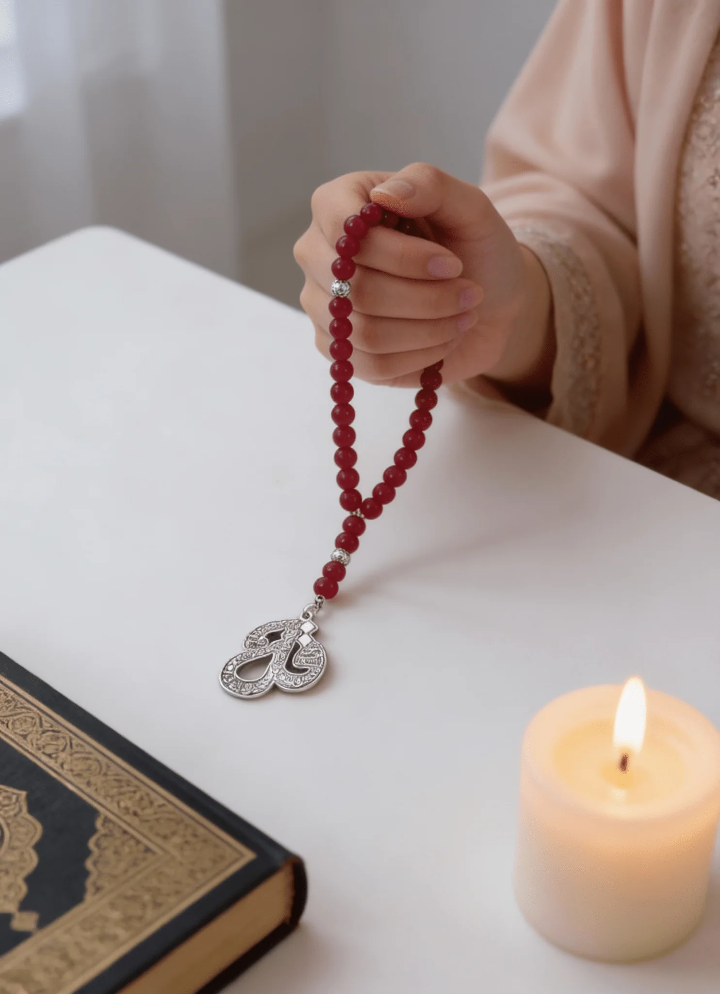 "Qol" Rosary - Agate Stones - Image 2