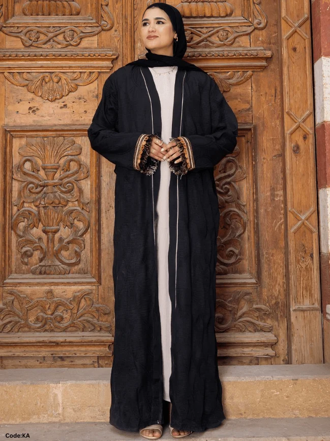 Reem islamic Cardigan - Linen - Image 2