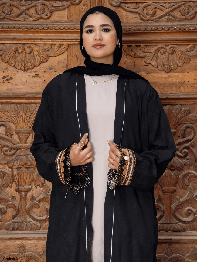 Reem islamic Cardigan - Linen - Image 3