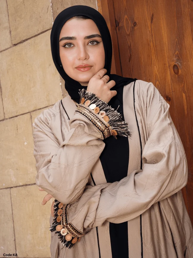 Reem islamic Cardigan - Linen - Image 5
