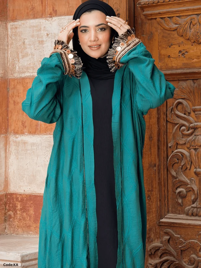Reem islamic Cardigan - Linen - Image 6