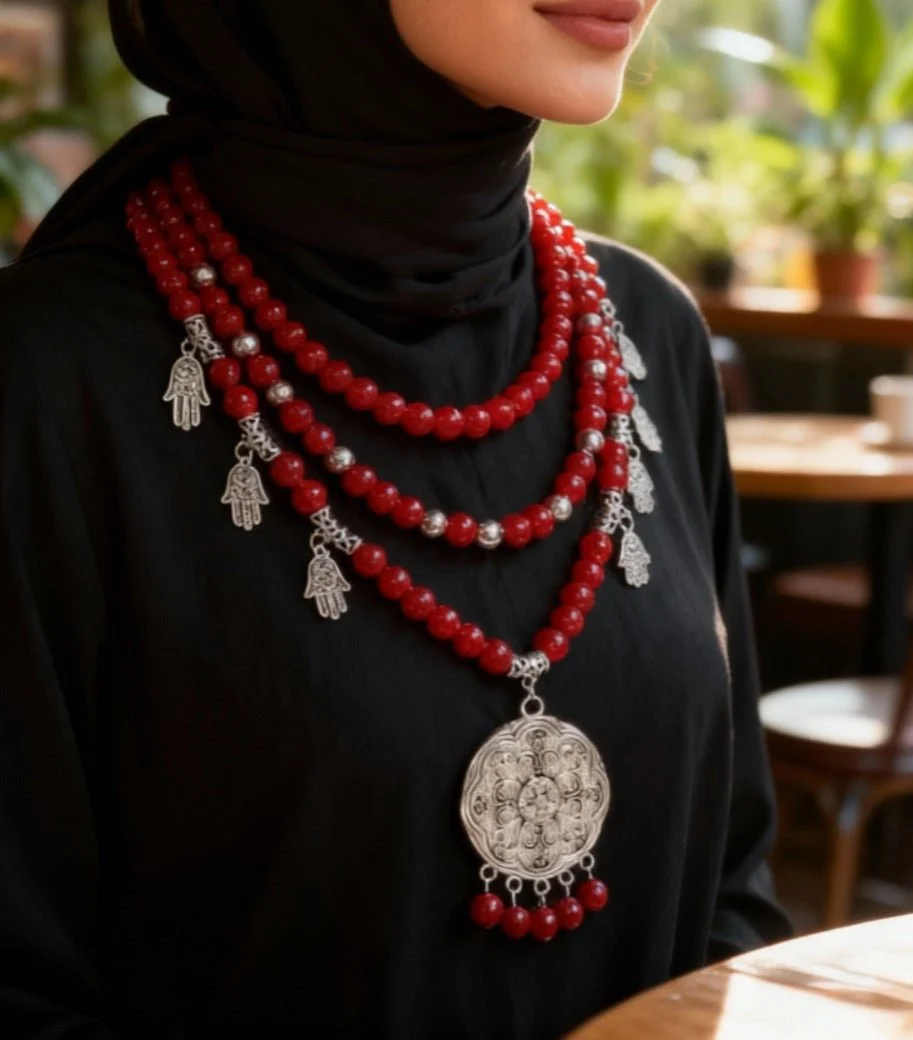Reham Necklace - Agate Stones