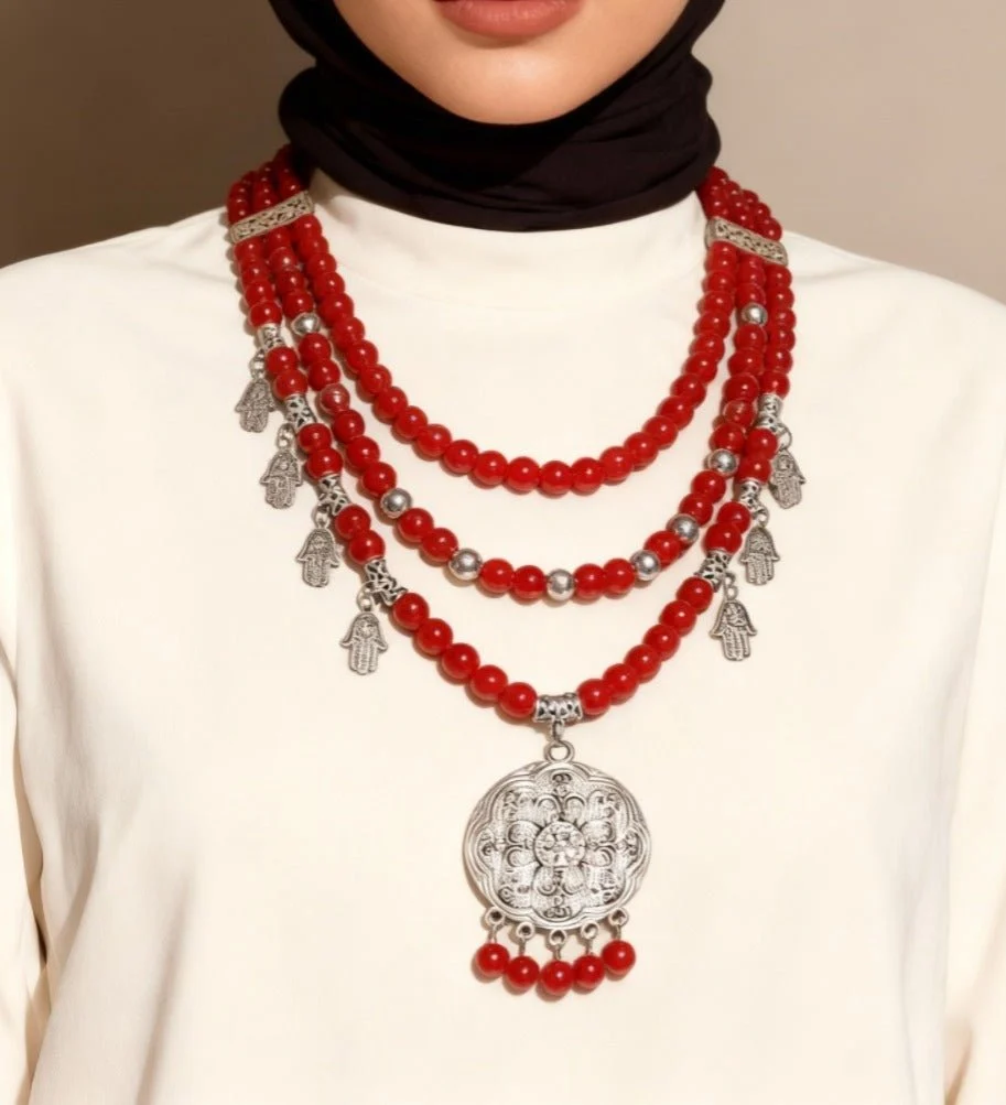 Reham Necklace - Agate Stones - Image 6