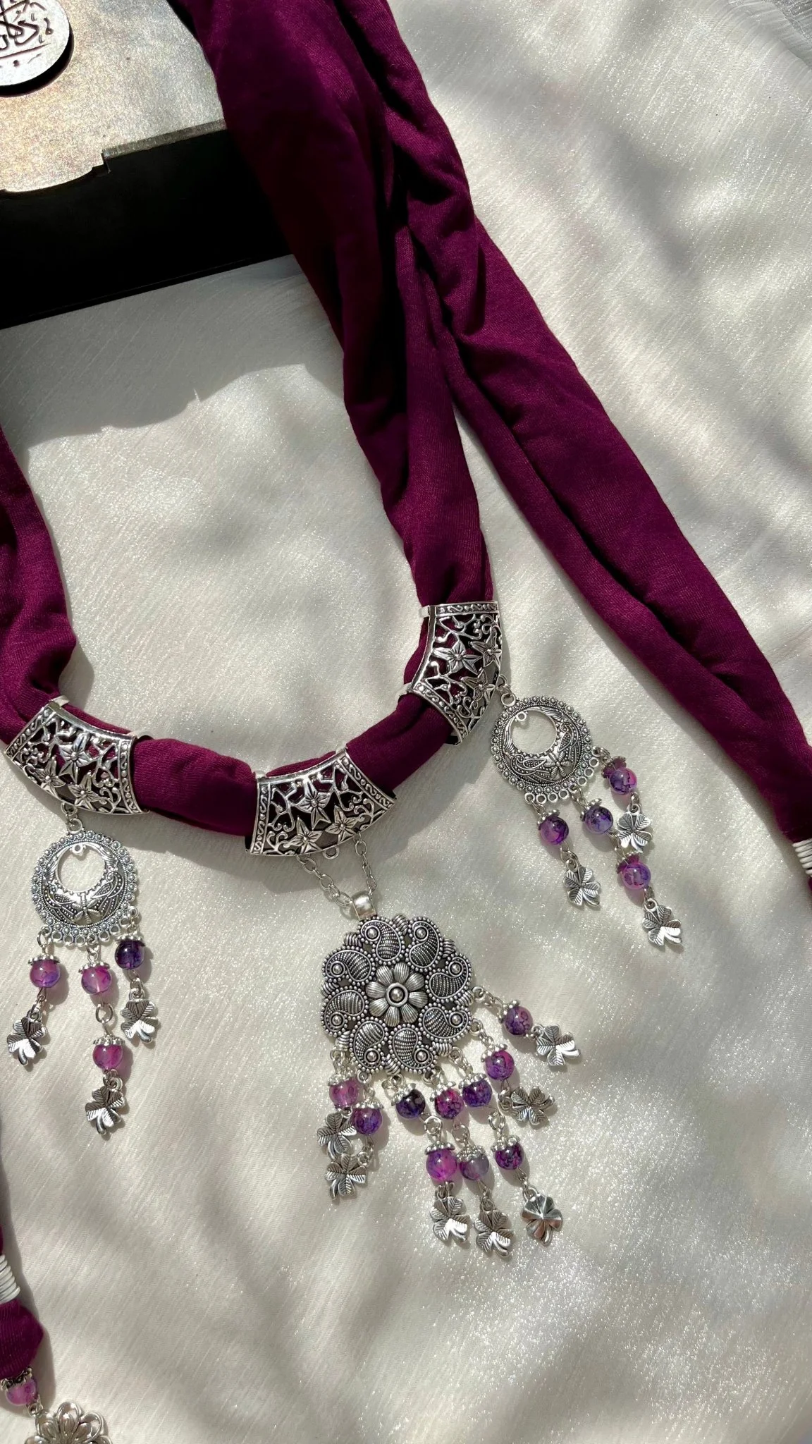 Retaj Necklace Scarf - Cotton - Image 6