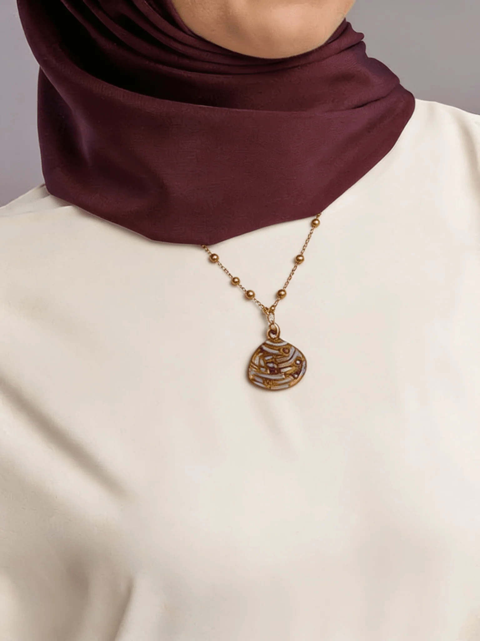 Rose Necklace - Stainless Steel