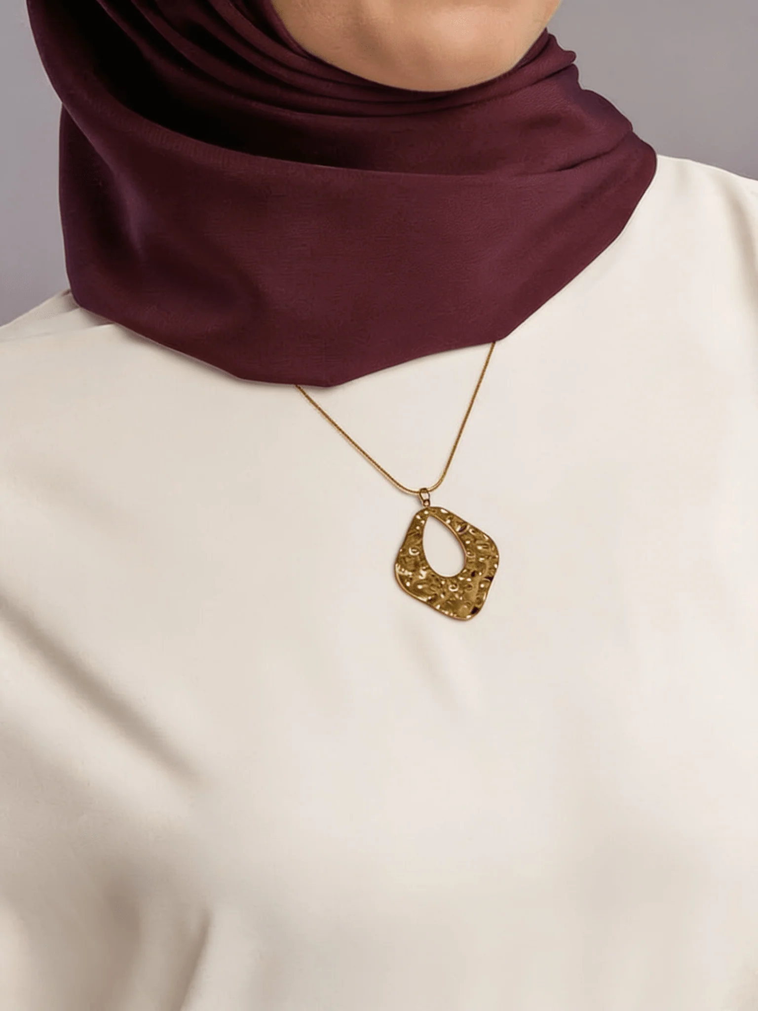 Ruby Necklace - Stainless Steel