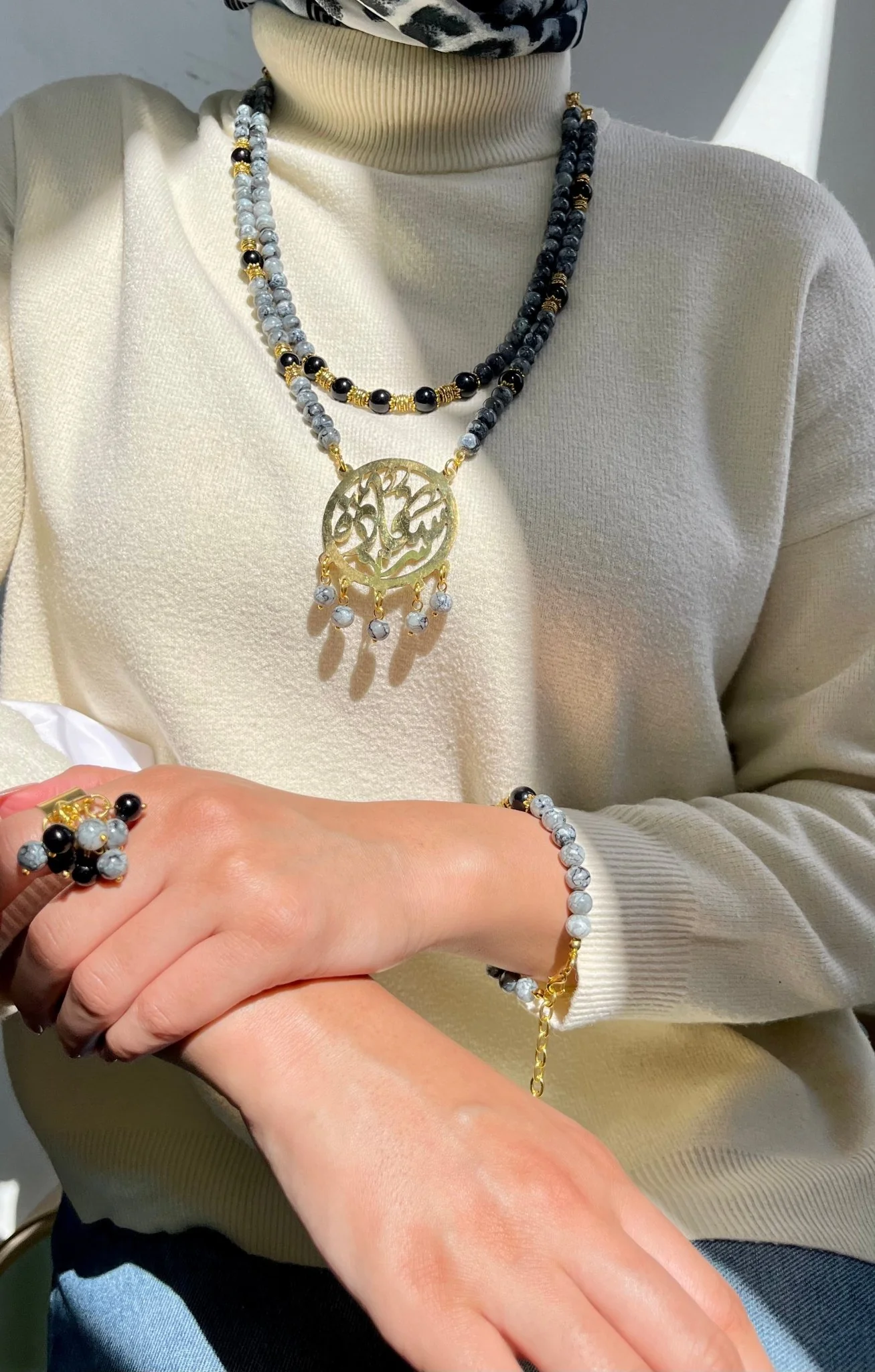 Saada Luxury Set - Alabaster Stones - Image 15