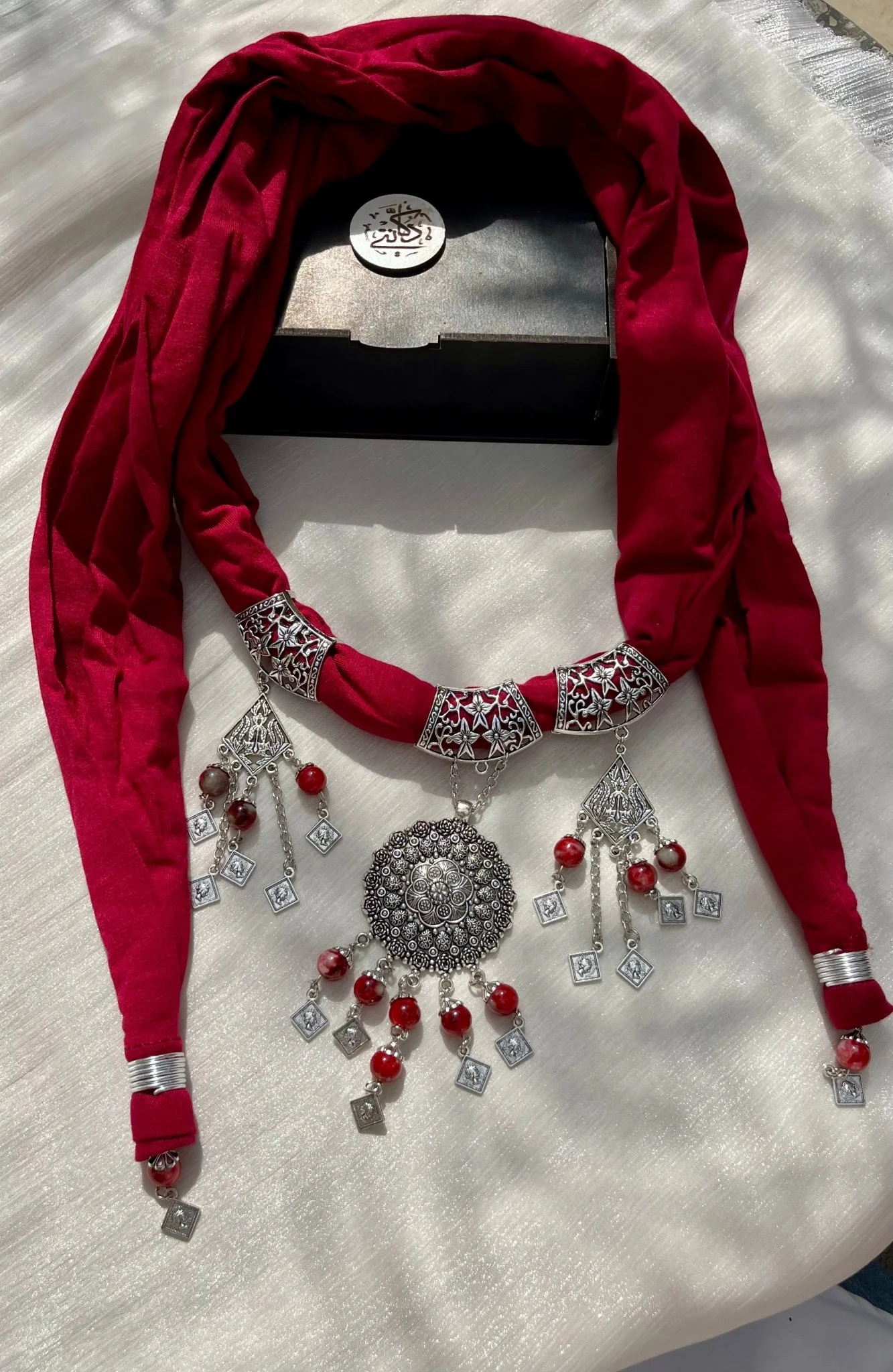 Safa Necklace Scarf - Cotton - Image 2
