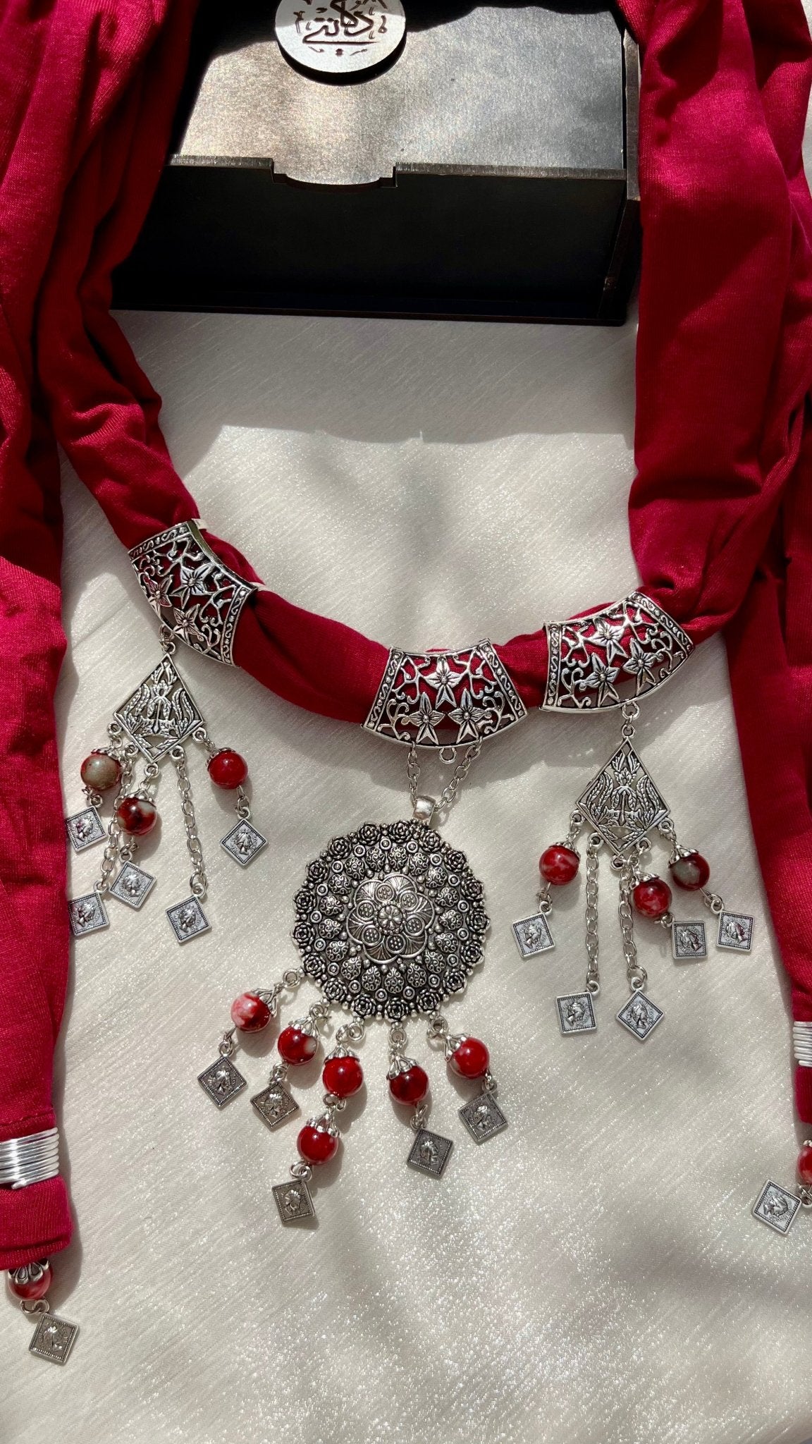 Safa Necklace Scarf - Cotton - Image 3