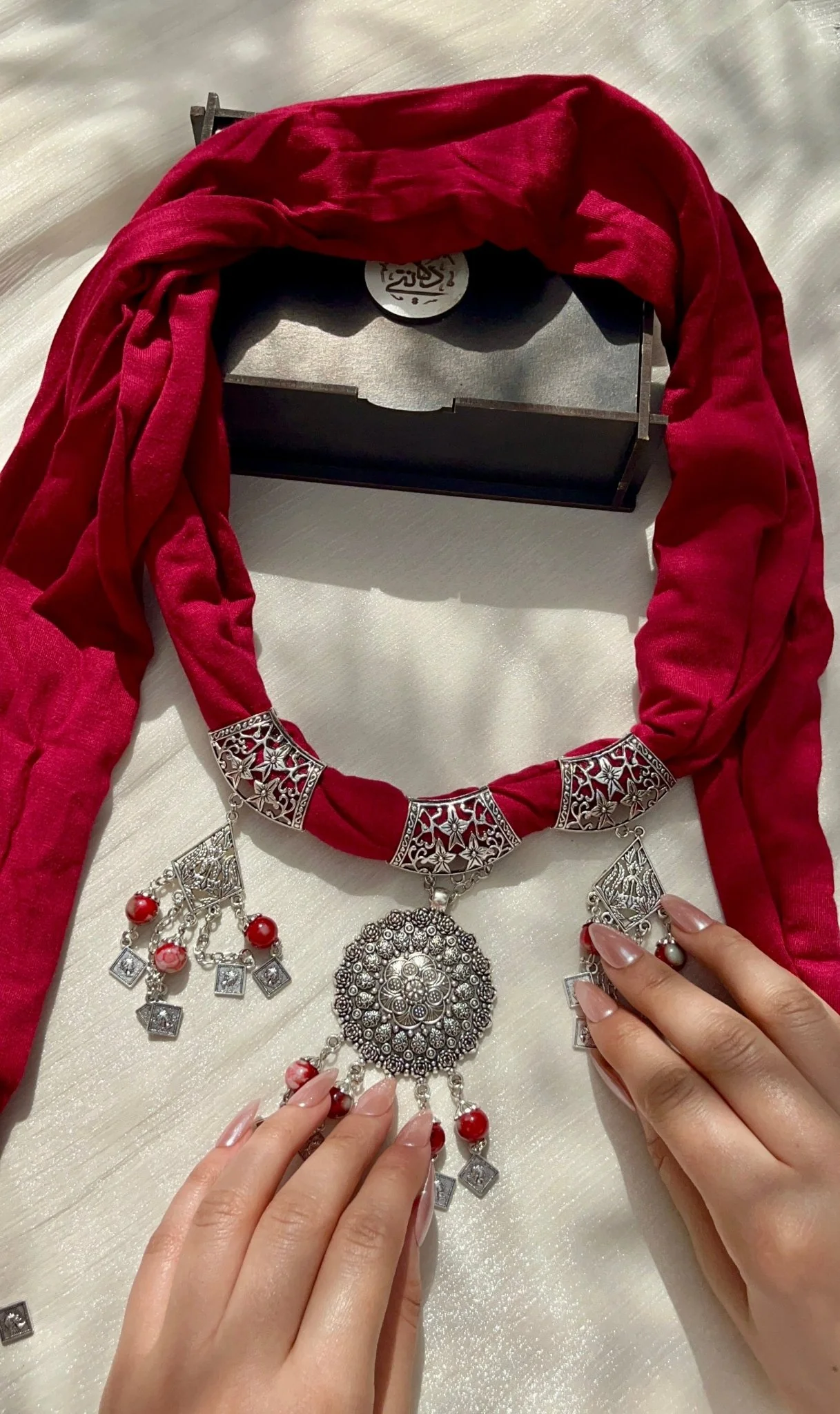 Safa Necklace Scarf - Cotton - Image 4