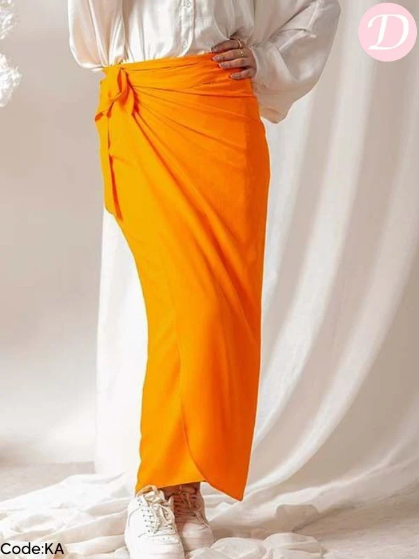 Salma Simple Skirt - Linen - Image 8