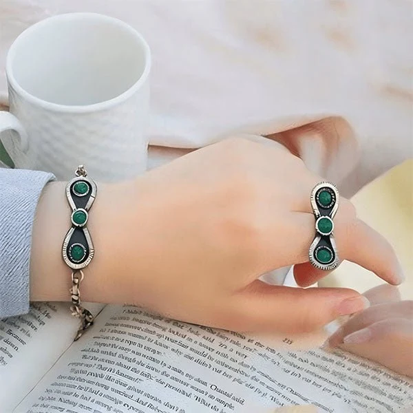 Sausana Set - Pure Copper and Agate - Image 3