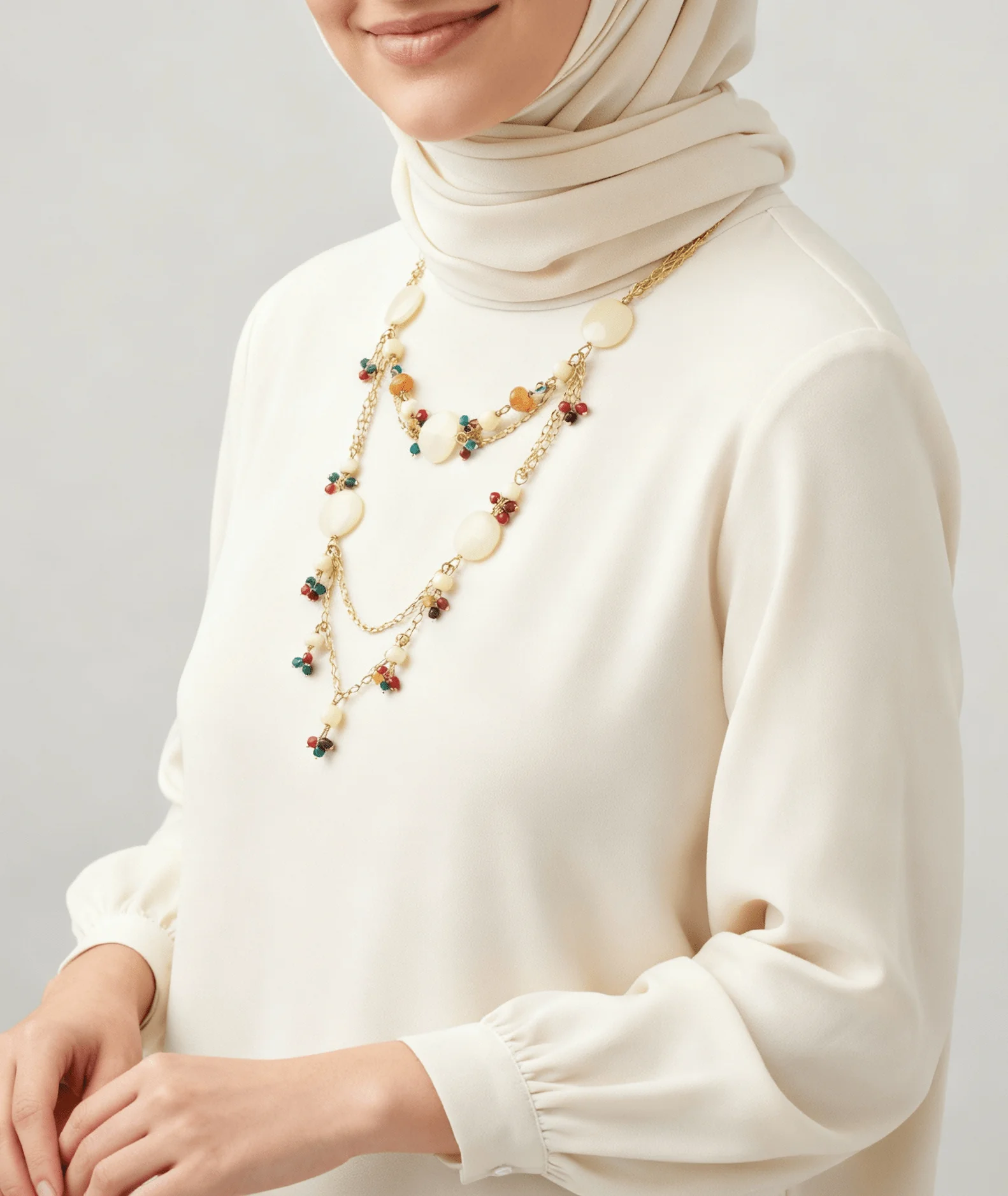 Seasons Love Necklace - Agate Stones - Image 3