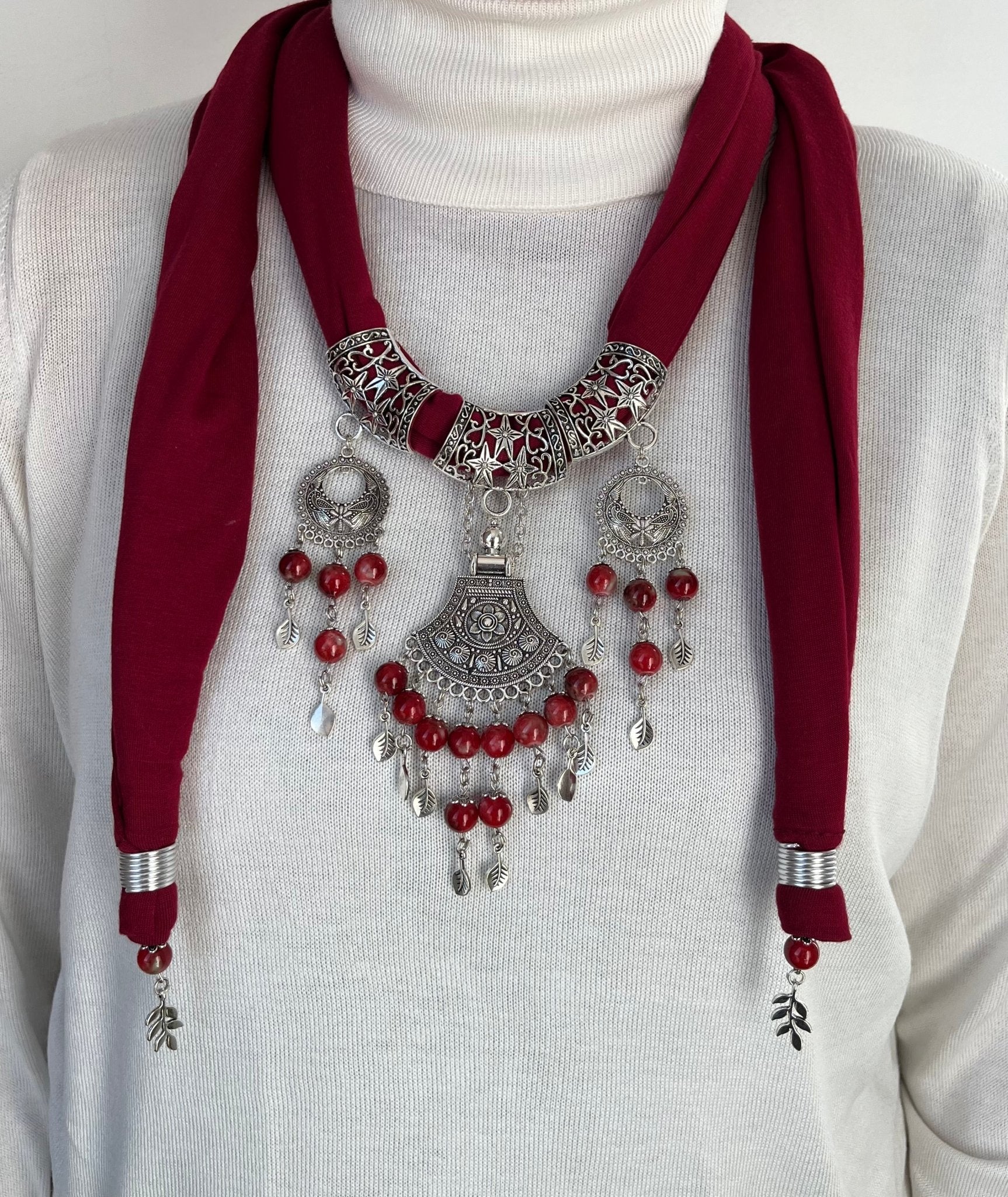 Selena Necklace Scarf - Cotton - Image 4
