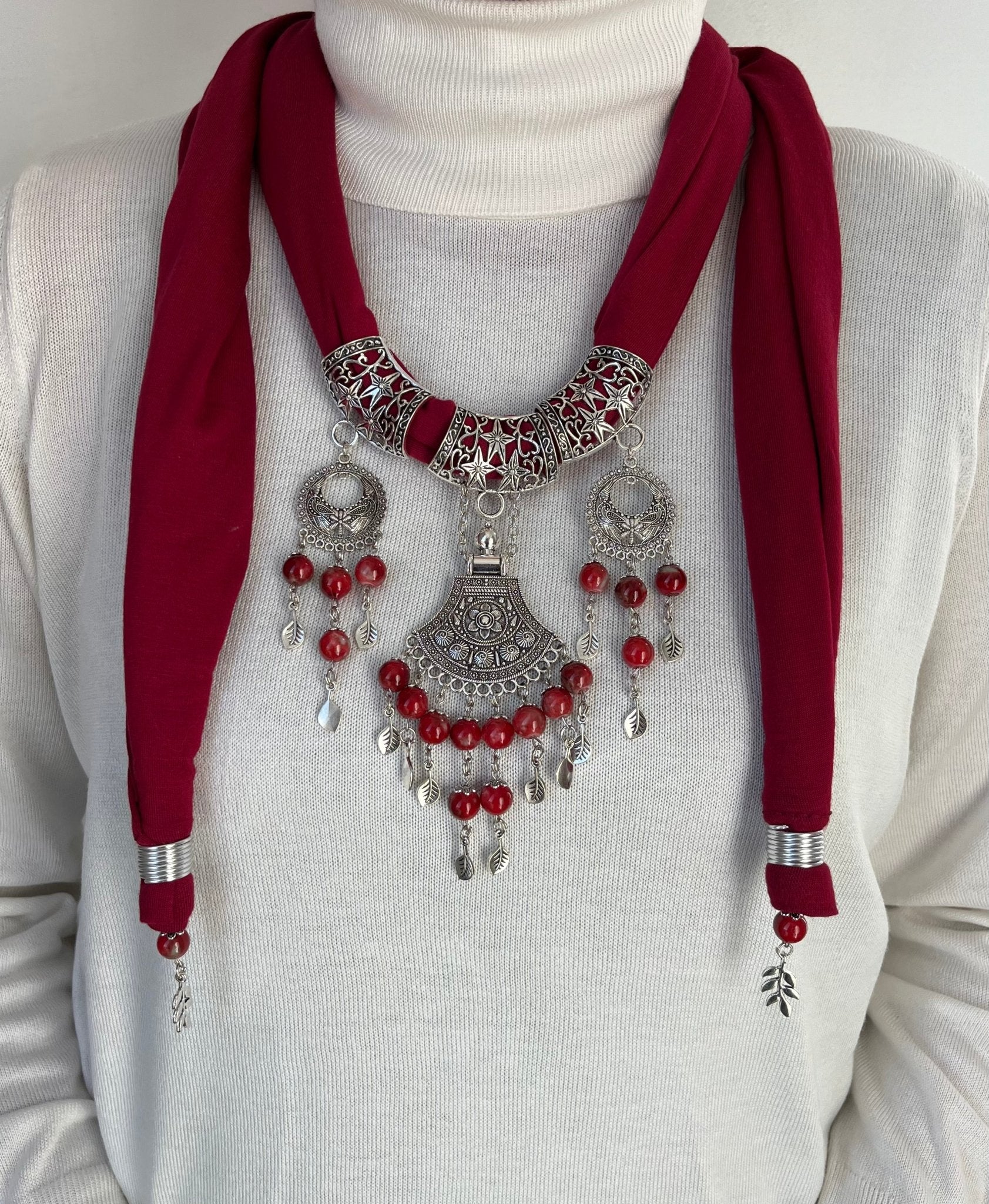Selena Necklace Scarf - Cotton - Image 5