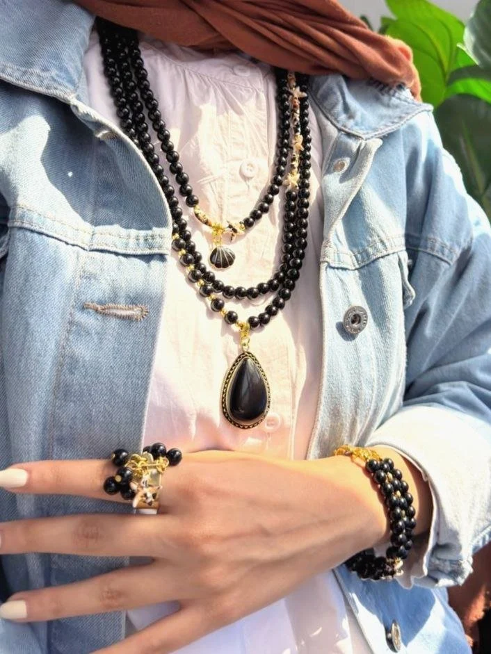 Siline Set - Agate Stones