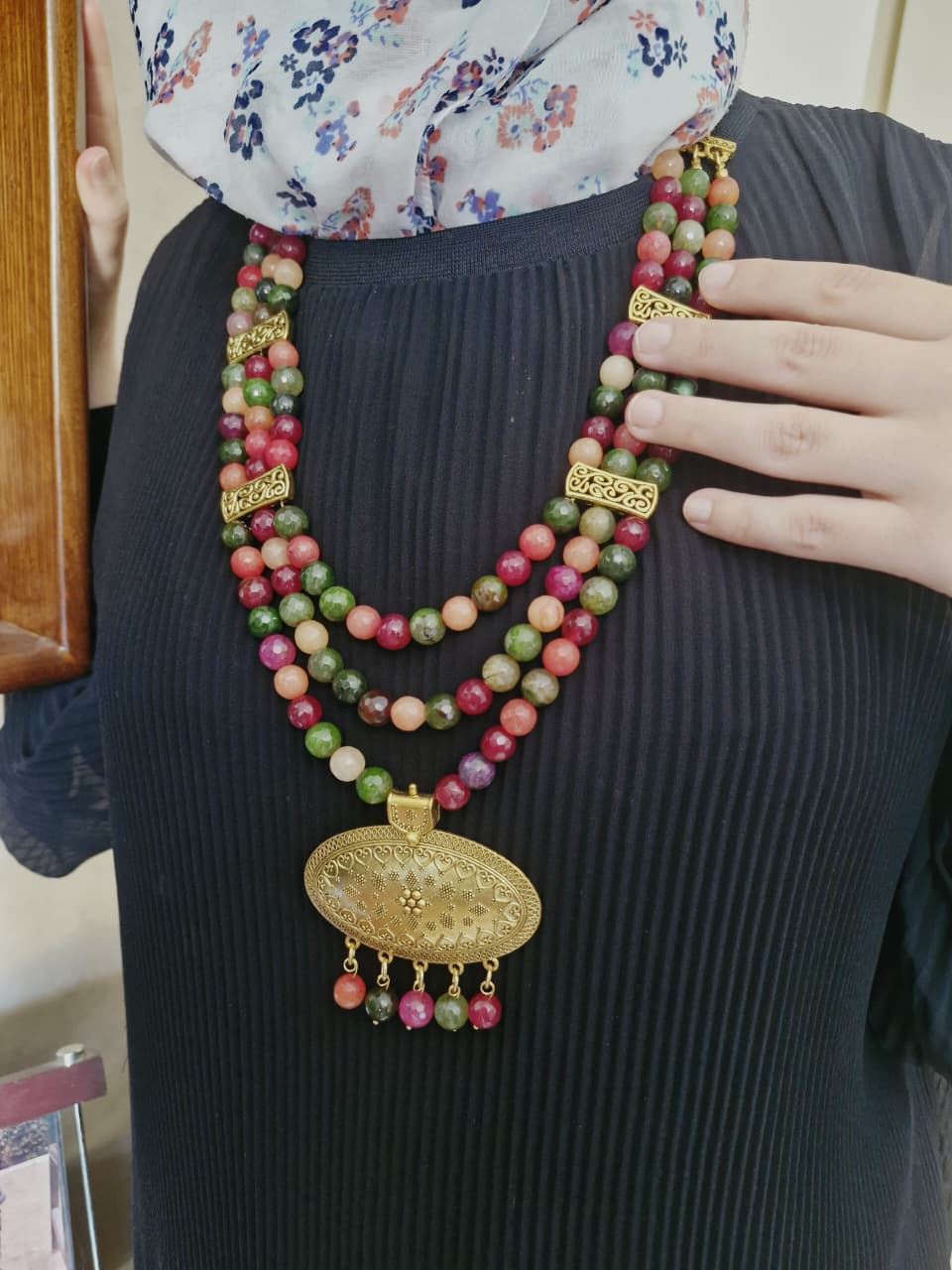 Sofya Necklace - Agate stone - Image 2