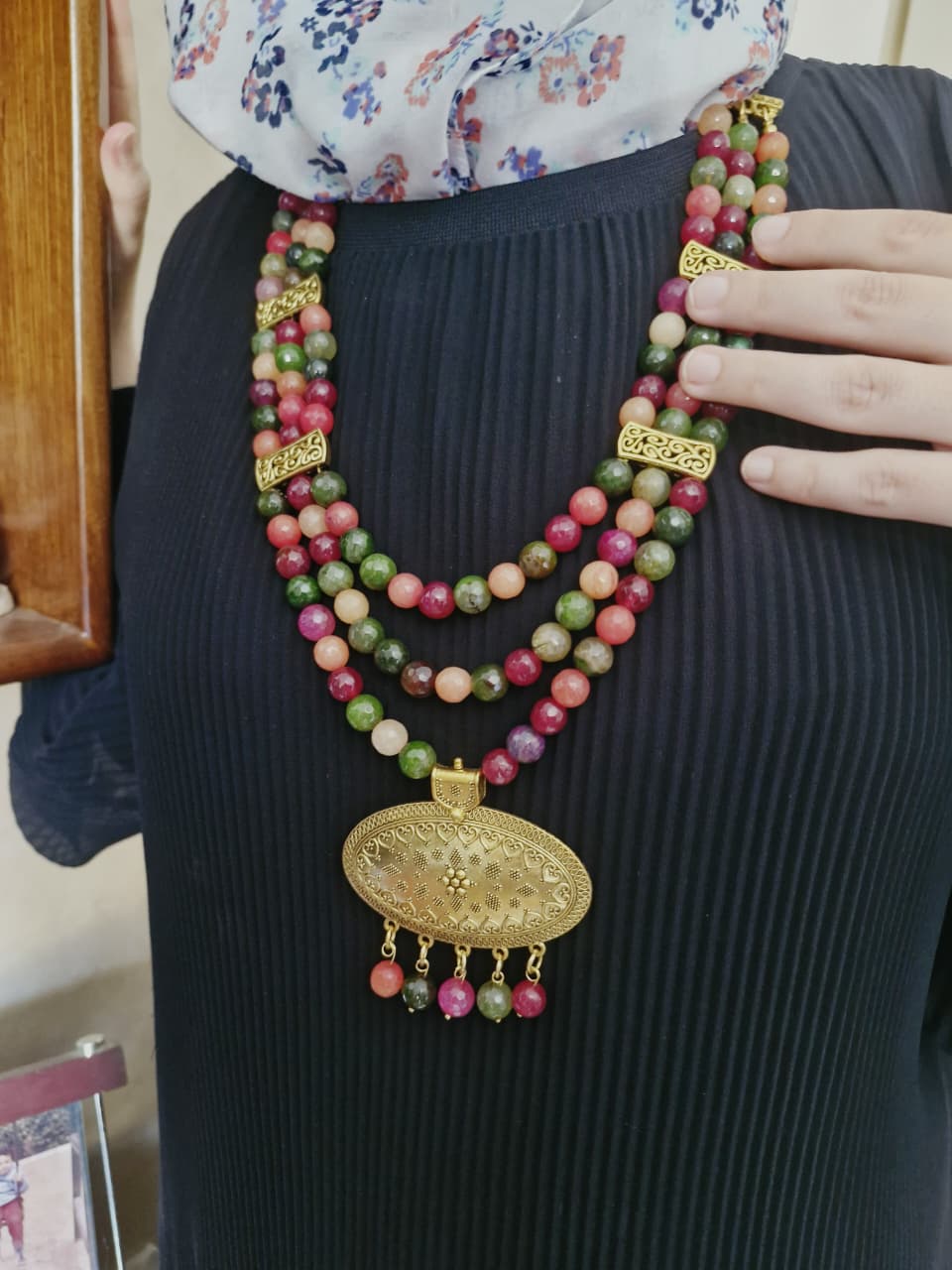 Sofya Necklace - Agate stone - Image 3